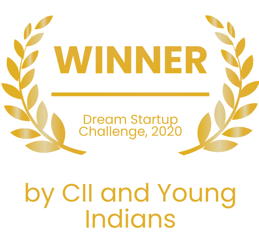 The winner of the 2020 dream startup challenge by RTI, CLL, and Young Indians.
