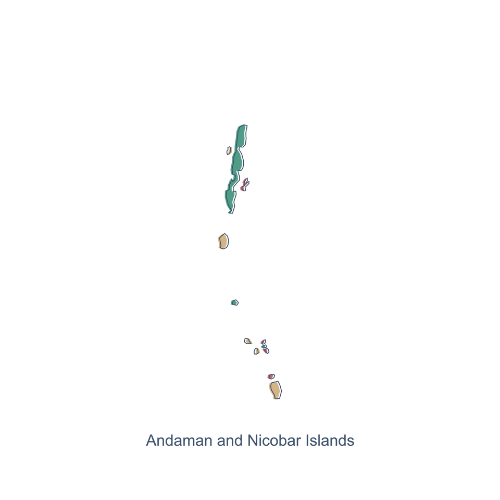 Andaman and Nicobar map