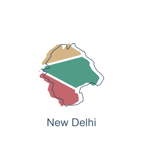 Delhi map